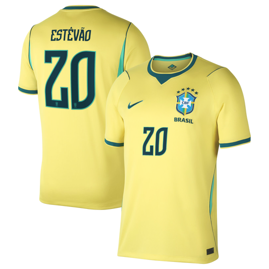 Willian Brazil National Team 2026 Home Stadium Replica Jersey - Yellow