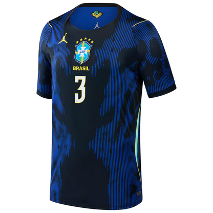 Gabriel Magalhães Brazil National Team Youth 2026 Away Stadium Replica Jersey - Blue