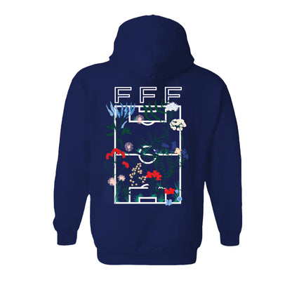 France National Team Vive La Fete Women's Soccer Field Fleece Hood - Navy