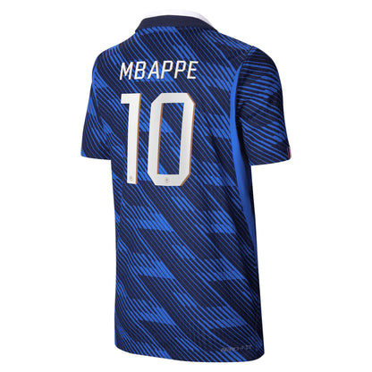 Kylian Mbappé France National Team Youth 2026 Home Match Jersey - Blue