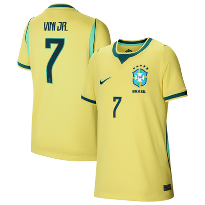 Vini Jr. Brazil National Team Youth 2026 Home Stadium Replica Jersey - Yellow
