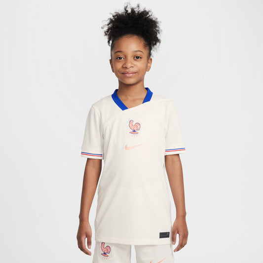France Women's National Team Youth 2025/26 Away Replica Jersey - Cream