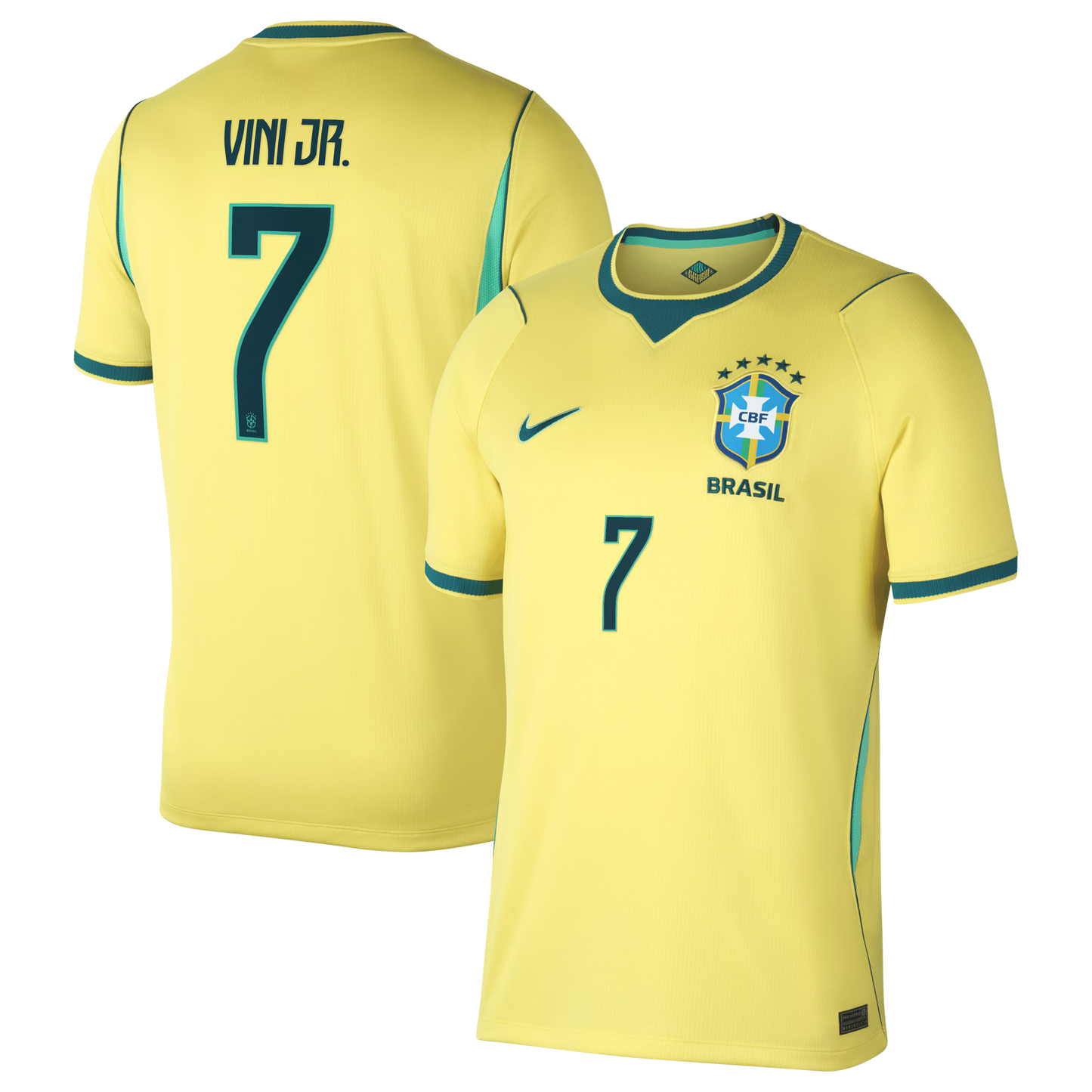 Vini Jr. Brazil National Team 2026 Home Stadium Replica Jersey - Yellow