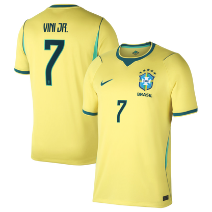 Vini Jr. Brazil National Team 2026 Home Stadium Replica Jersey - Yellow