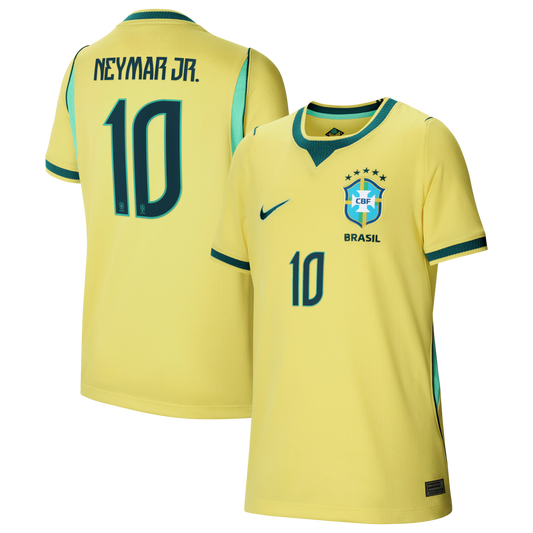 Neymar Jr. Brazil National Team Youth 2026 Home Stadium Replica Jersey - Yellow
