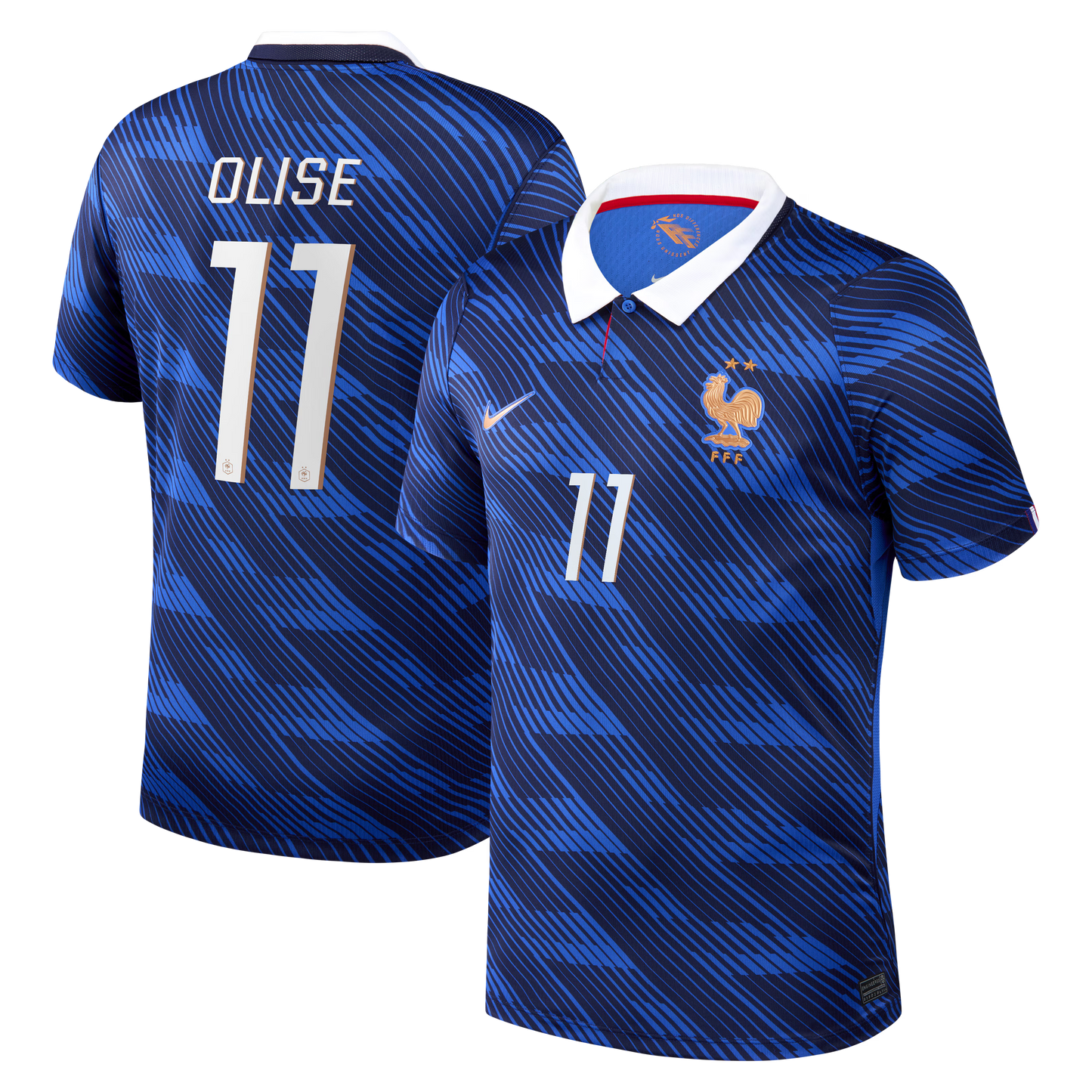 Michael Olise France National Team 2026 Home Stadium Replica Jersey - Blue