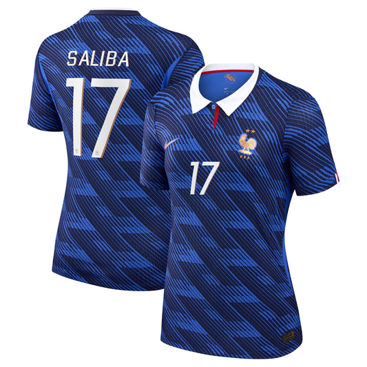 William Saliba France National Team Women's 2026 Home Match Jersey - Blue