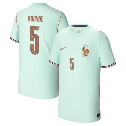 Jules Koundé France National Team Youth 2026 Away Stadium Replica Jersey - Green