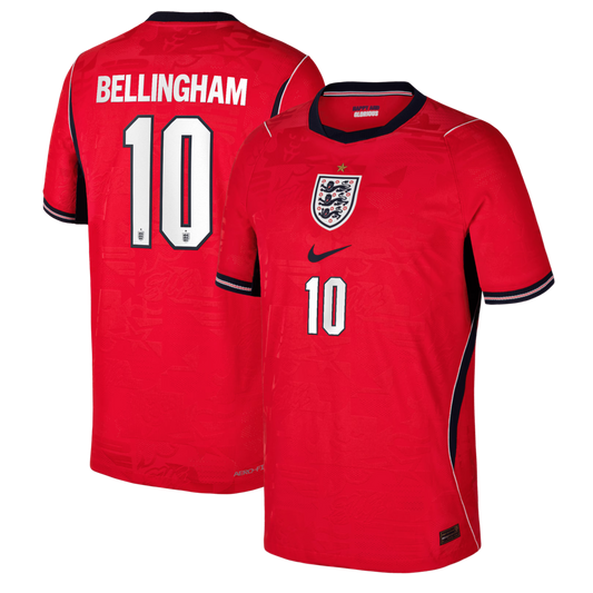 Jude Bellingham England National Team Youth 2026 Away Match Jersey - Red