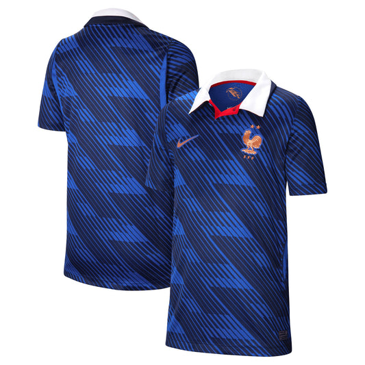 France National Team Youth 2026 Home Stadium Replica Jersey - Blue