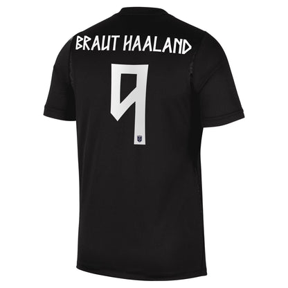 Erling Haaland Norway National Team 2026 Away Stadium Replica Jersey - Black