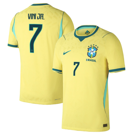 Vini Jr. Brazil National Team 2026 Home Match Jersey - Yellow