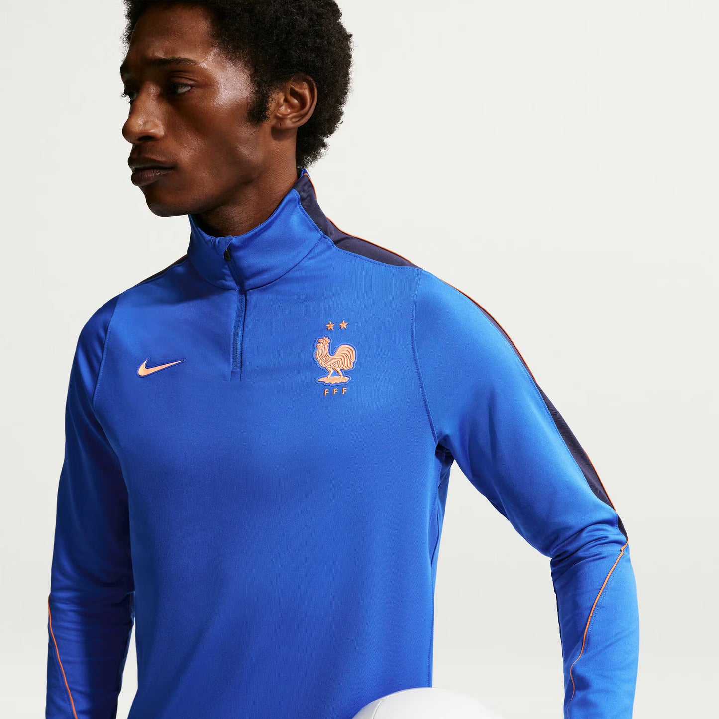 France National Team 2026 Strike Dri-FIT Quarter-Zip Drill Top - Blue