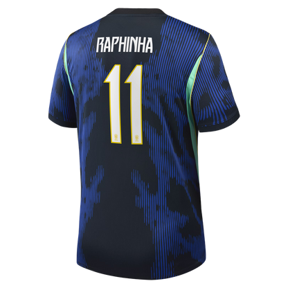 Raphinha Brazil National Team Youth 2026 Away Stadium Replica Jersey - Blue