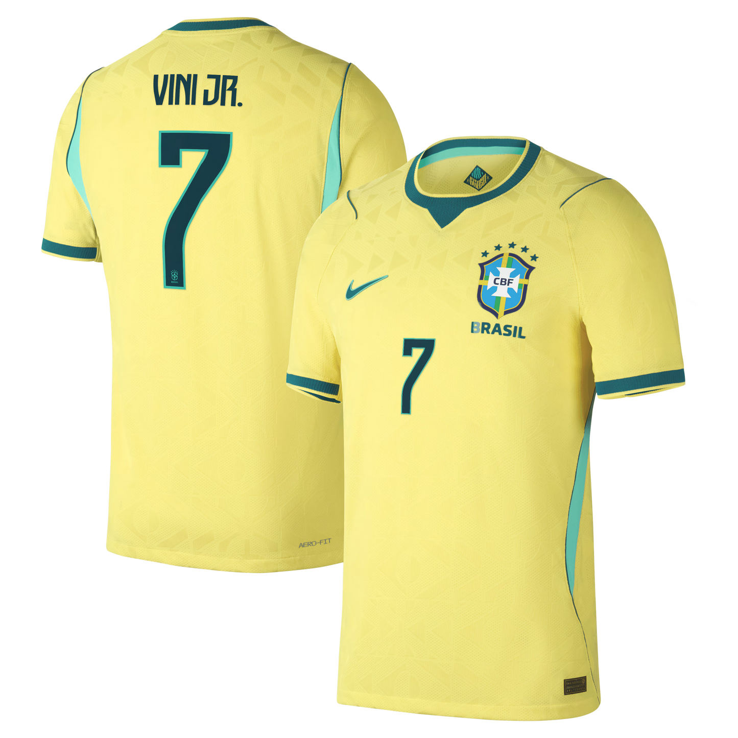 Vini Jr. Brazil National Team 2026 Home Match Jersey - Yellow