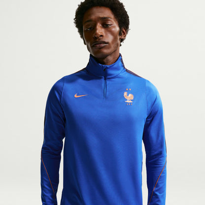 France National Team 2026 Strike Dri-FIT Quarter-Zip Drill Top - Blue