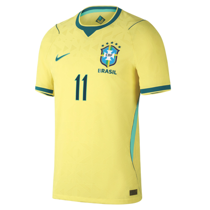 Raphinha Brazil National Team 2026 Home Match Jersey - Yellow
