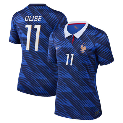 Michael Olise France National Team Women's 2026 Home Stadium Replica Jersey - Blue