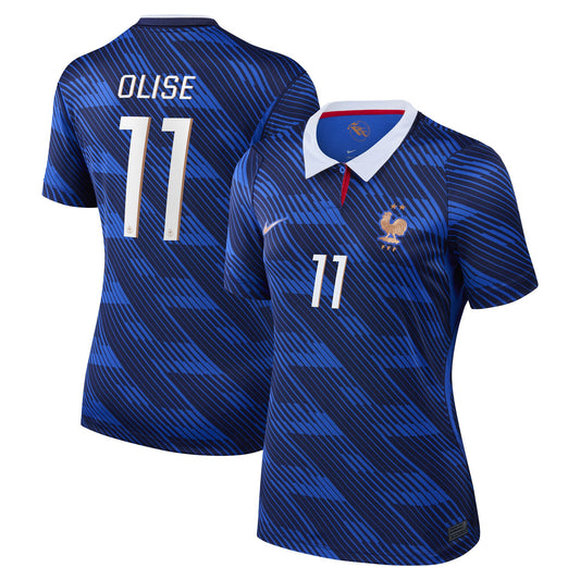 Michael Olise France National Team Women's 2026 Home Stadium Replica Jersey - Blue