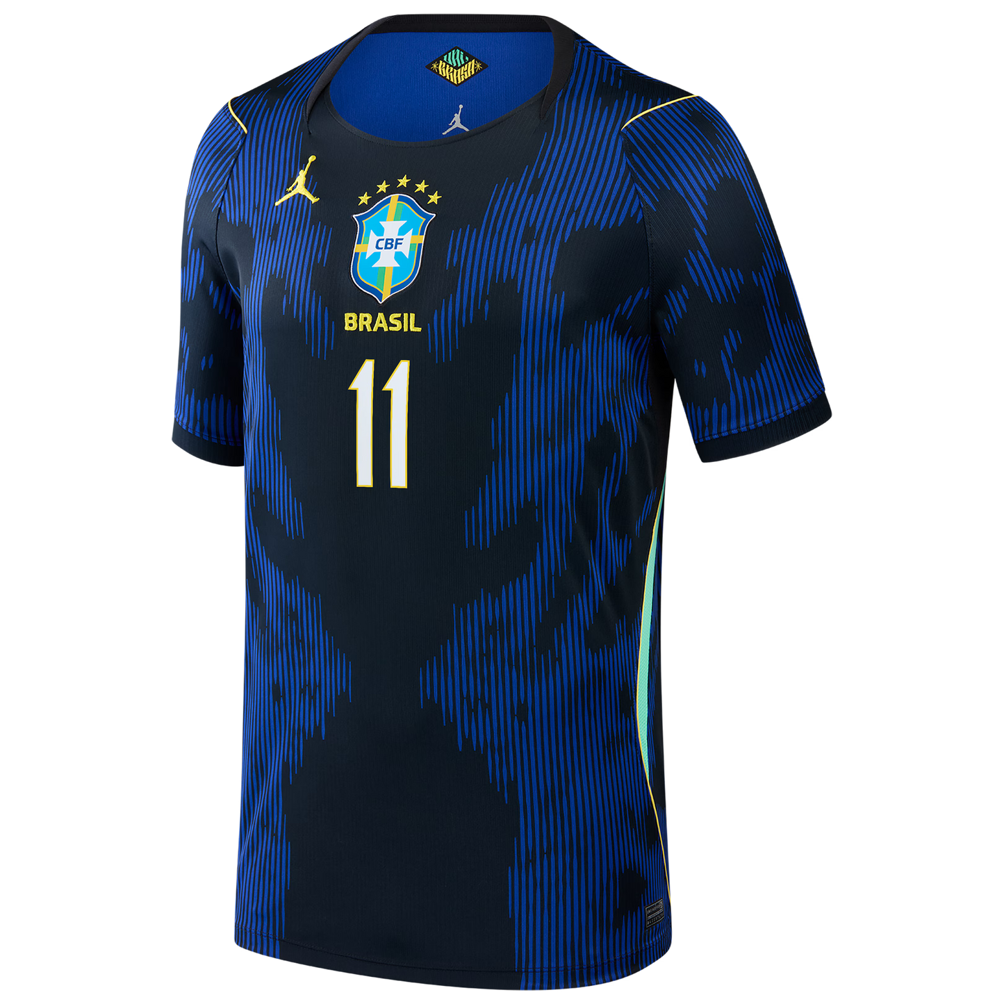 Raphinha Brazil National Team Youth 2026 Away Stadium Replica Jersey - Blue