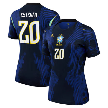 Estêvão Brazil National Team Women's 2026 Away Match Jersey - Blue