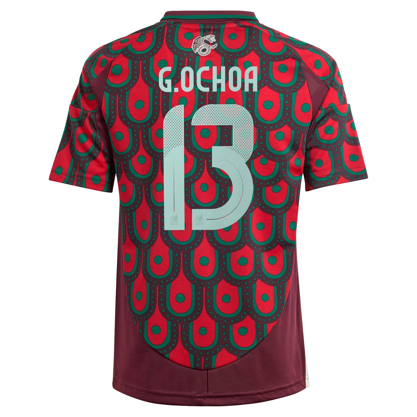 Guillermo Ochoa Mexico National Team Youth 2024 Home Replica Player Jersey - Burgundy