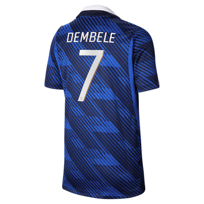 Ousmane Dembélé France National Team Youth 2026 Home Stadium Replica Jersey - Blue