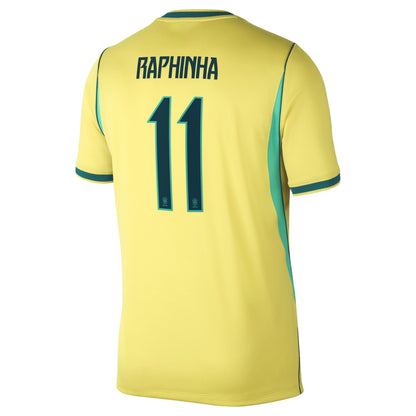 Raphinha Brazil National Team 2026 Home Stadium Replica Jersey - Yellow
