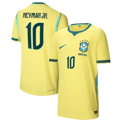 Neymar Jr. Brazil National Team Youth 2026 Home Match Jersey - Yellow