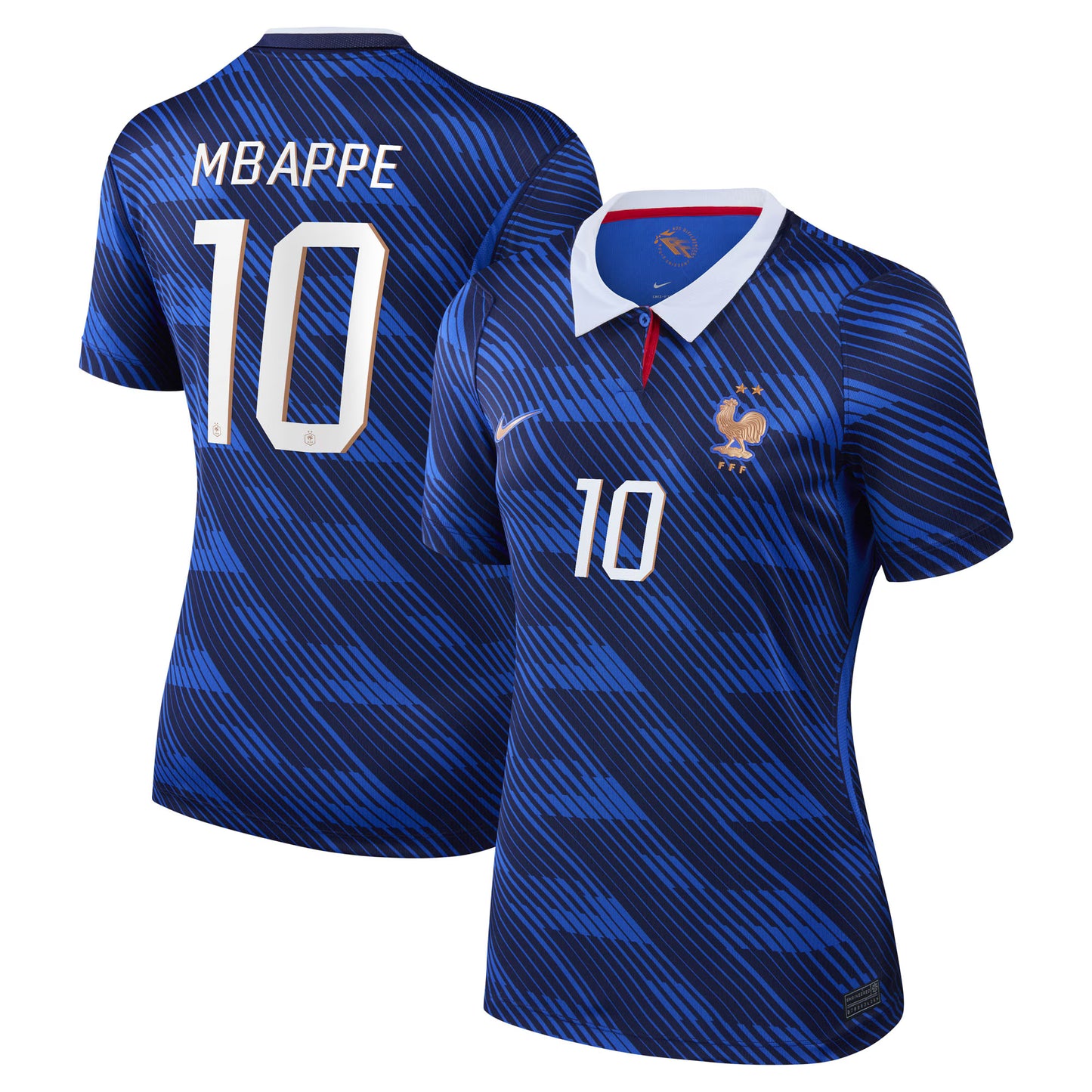 Kylian Mbappé France National Team Women's 2026 Home Stadium Replica Jersey - Blue