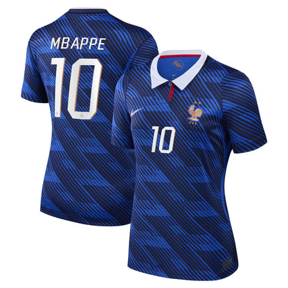 Kylian Mbappé France National Team Women's 2026 Home Stadium Replica Jersey - Blue