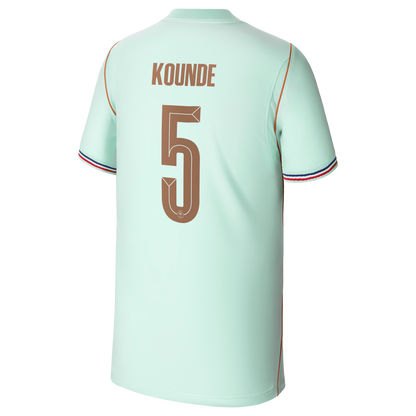 Jules Koundé France National Team Youth 2026 Away Stadium Replica Jersey - Green