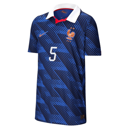Jules Koundé France National Team Youth 2026 Home Match Jersey - Blue