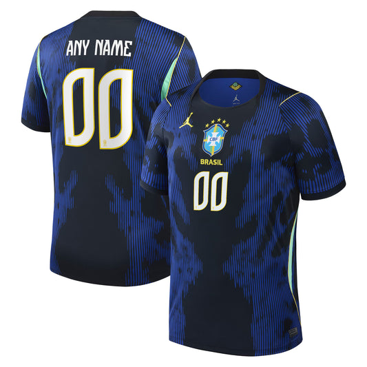 Brazil National Team 2026 Away Stadium Replica Custom Jersey - Blue