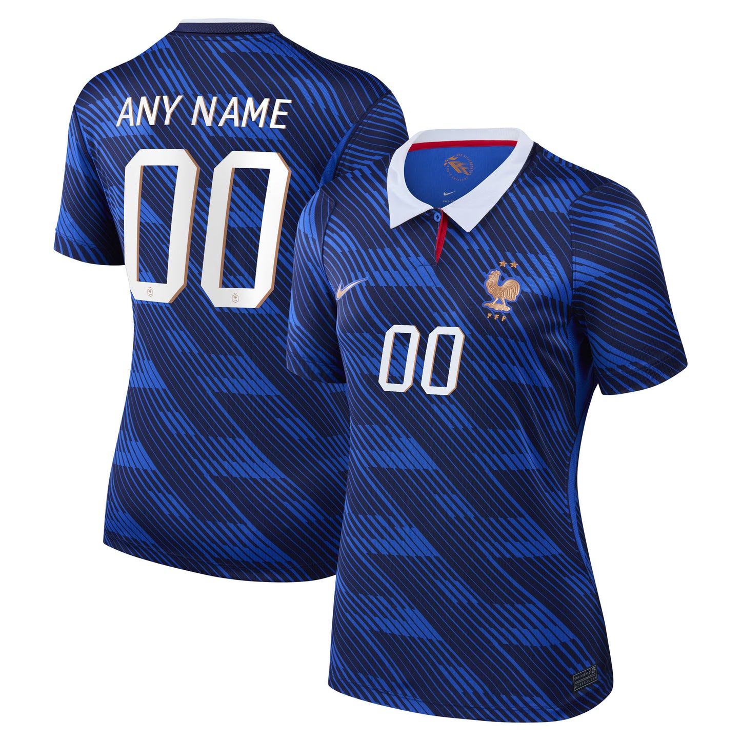 France National Team Women's 2026 Home Stadium Replica Custom Jersey - Blue