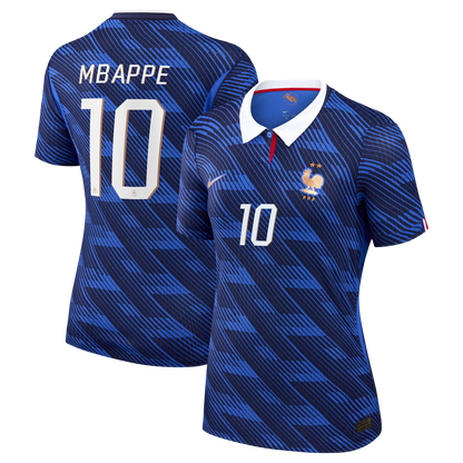Kylian Mbappé France National Team Women's 2026 Home Match Jersey - Blue