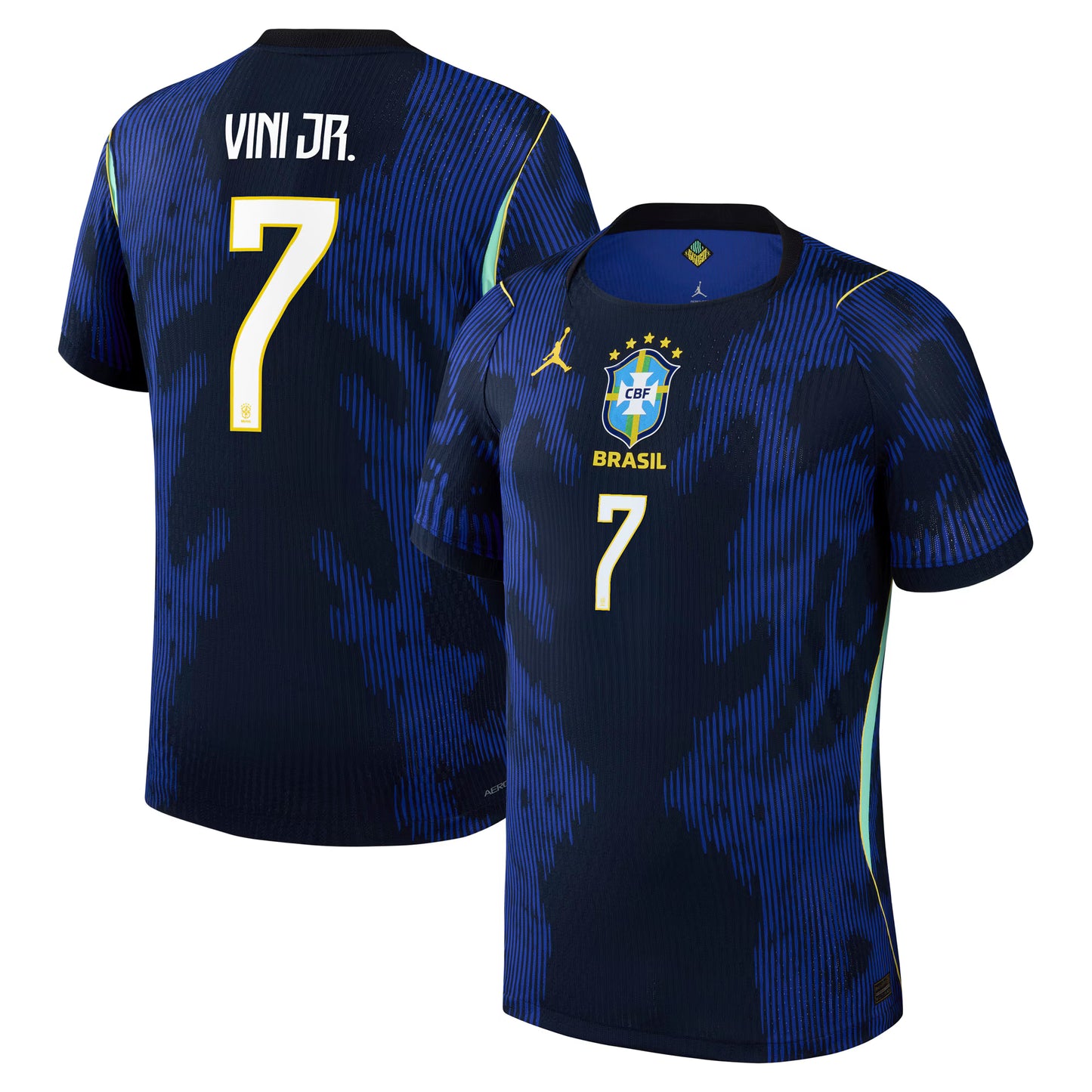 Vinicius Junior Brazil National Team 2026 Away Match Jersey - Blue