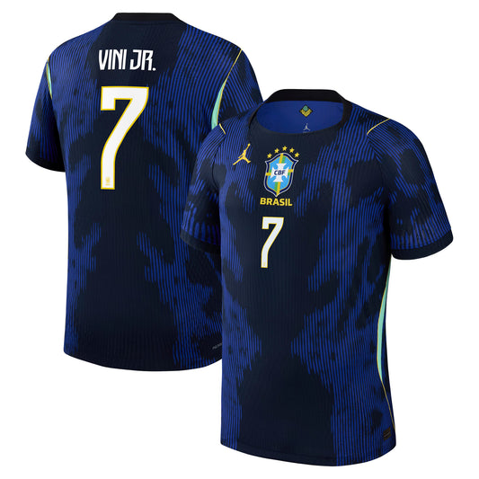 Vinicius Junior Brazil National Team 2026 Away Match Jersey - Blue