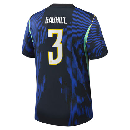 Gabriel Magalhães Brazil National Team 2026 Away Stadium Replica Jersey - Blue