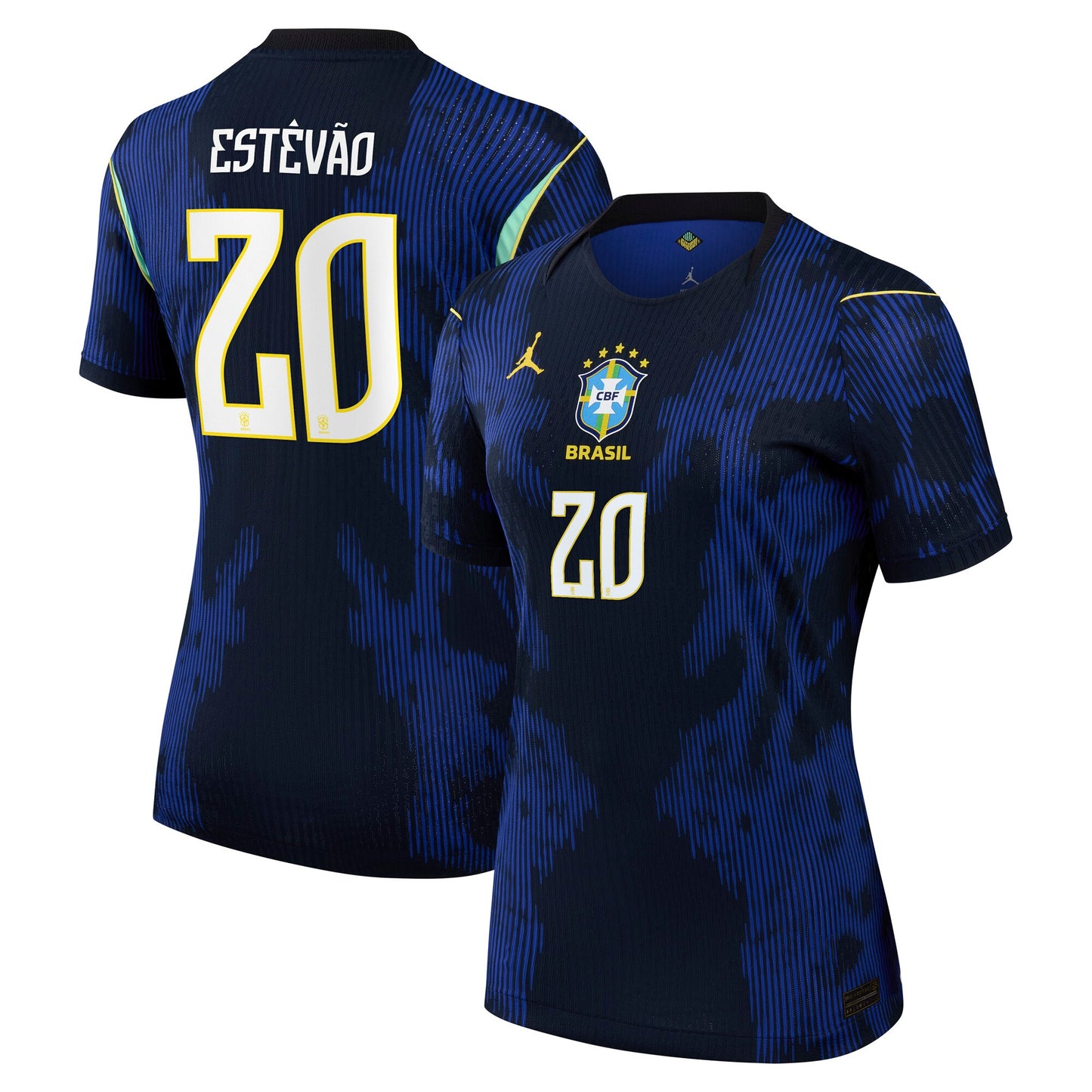 Estêvão Brazil National Team Women's 2026 Away Match Jersey - Blue