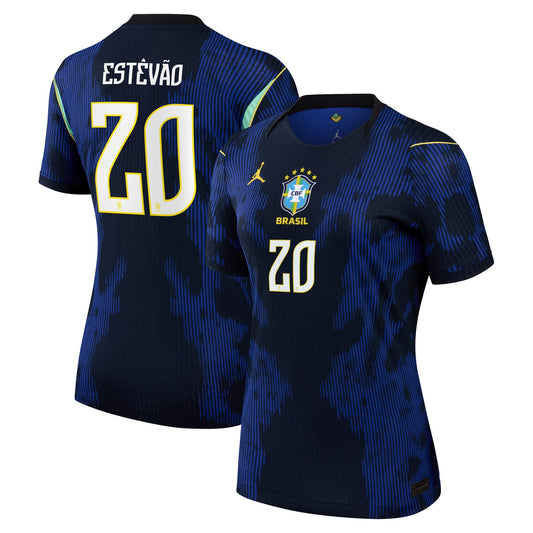 Estêvão Brazil National Team Women's 2026 Away Match Jersey - Blue