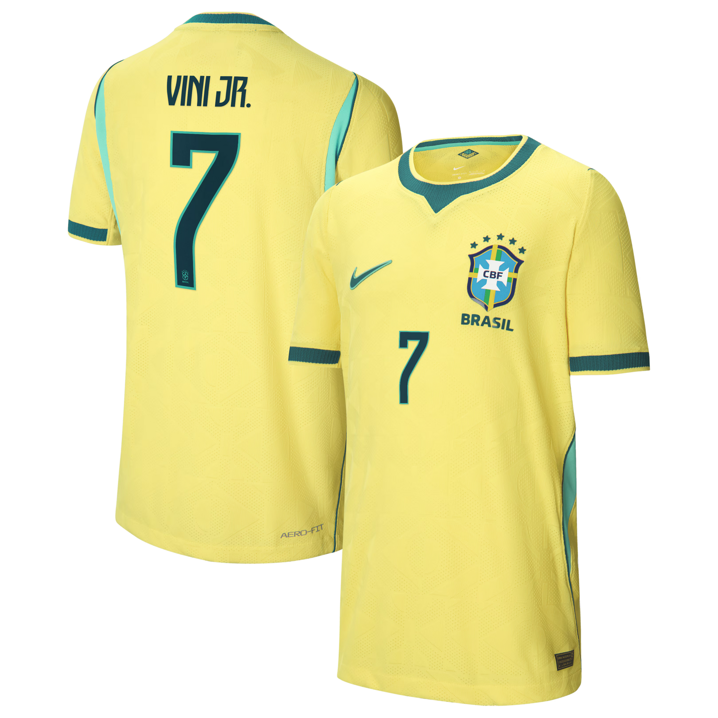 Vini Jr. Brazil National Team Youth 2026 Home Match Jersey - Yellow