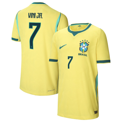 Vini Jr. Brazil National Team Youth 2026 Home Match Jersey - Yellow