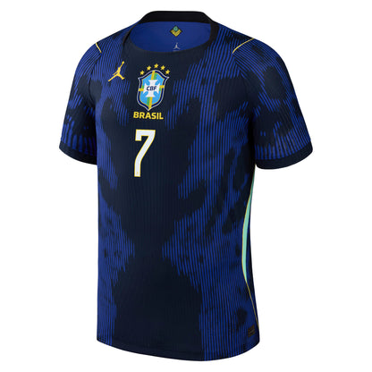 Vinicius Junior Brazil National Team 2026 Away Match Jersey - Blue