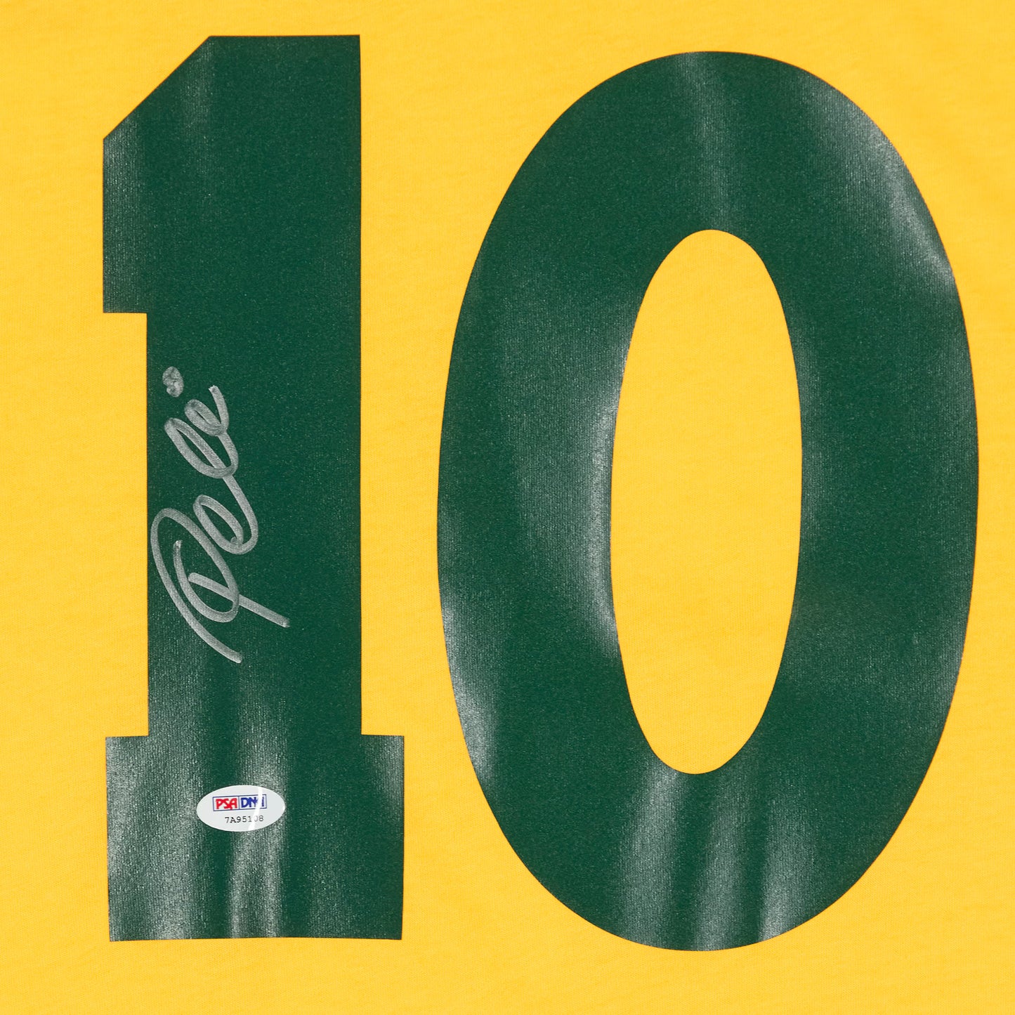 Pele Brazil National Team Fanatics Authentic Autographed Yellow Jersey
