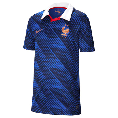 France National Team Youth 2026 Home Stadium Replica Jersey - Blue