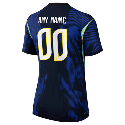 Brazil National Team Women's 2026 Away Match Custom Jersey - Blue