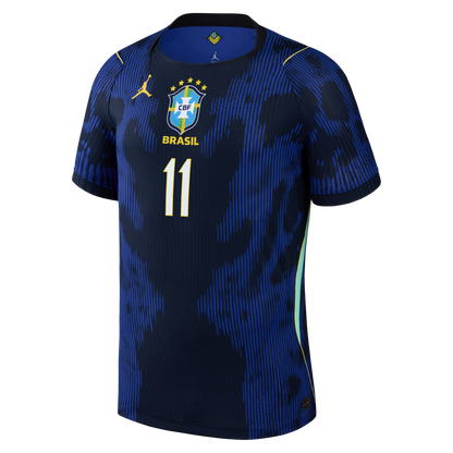 Raphinha Brazil National Team 2026 Away Match Jersey - Blue