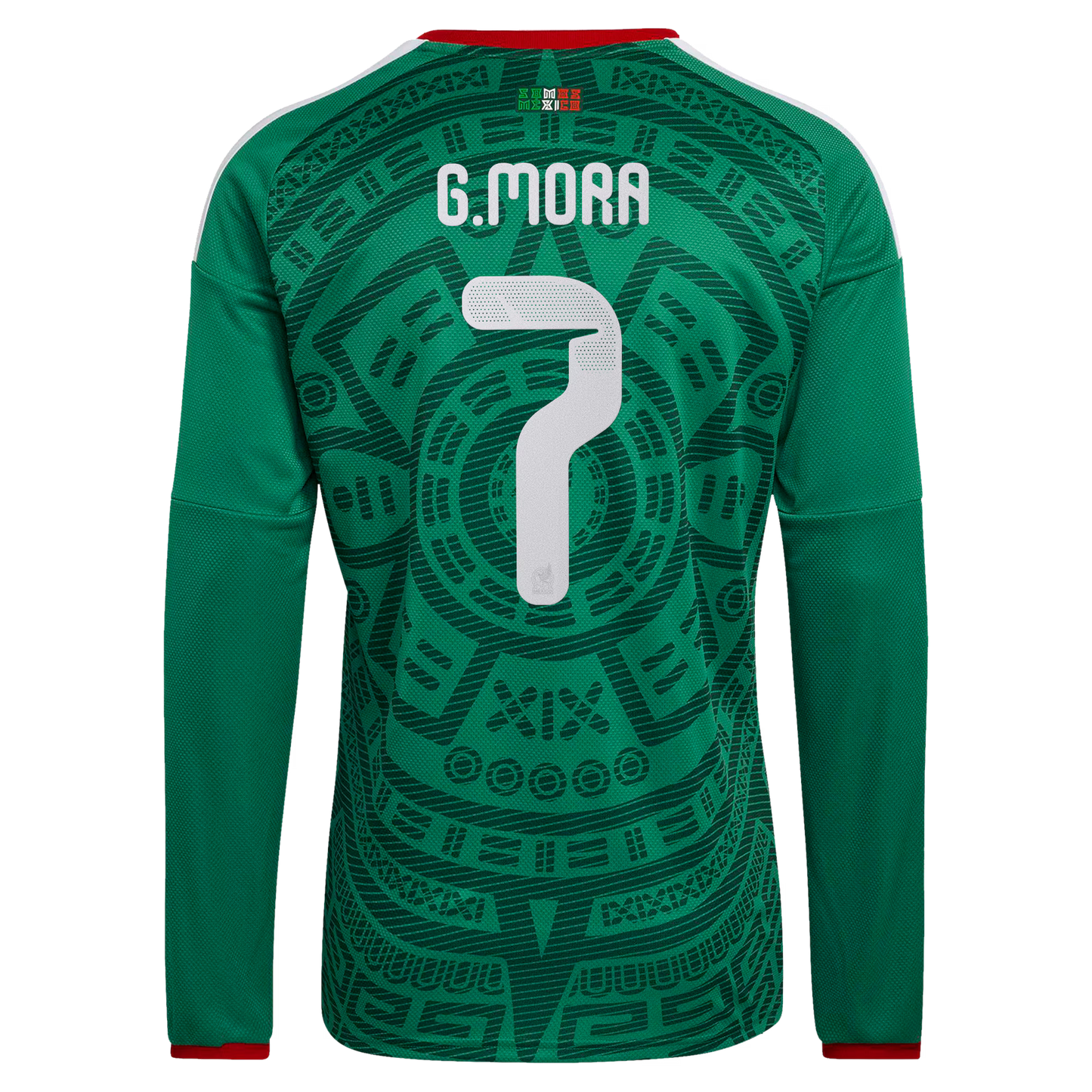Gilberto Mora Mexico National Team 2026  Home Replica Long Sleeve Jersey - Green