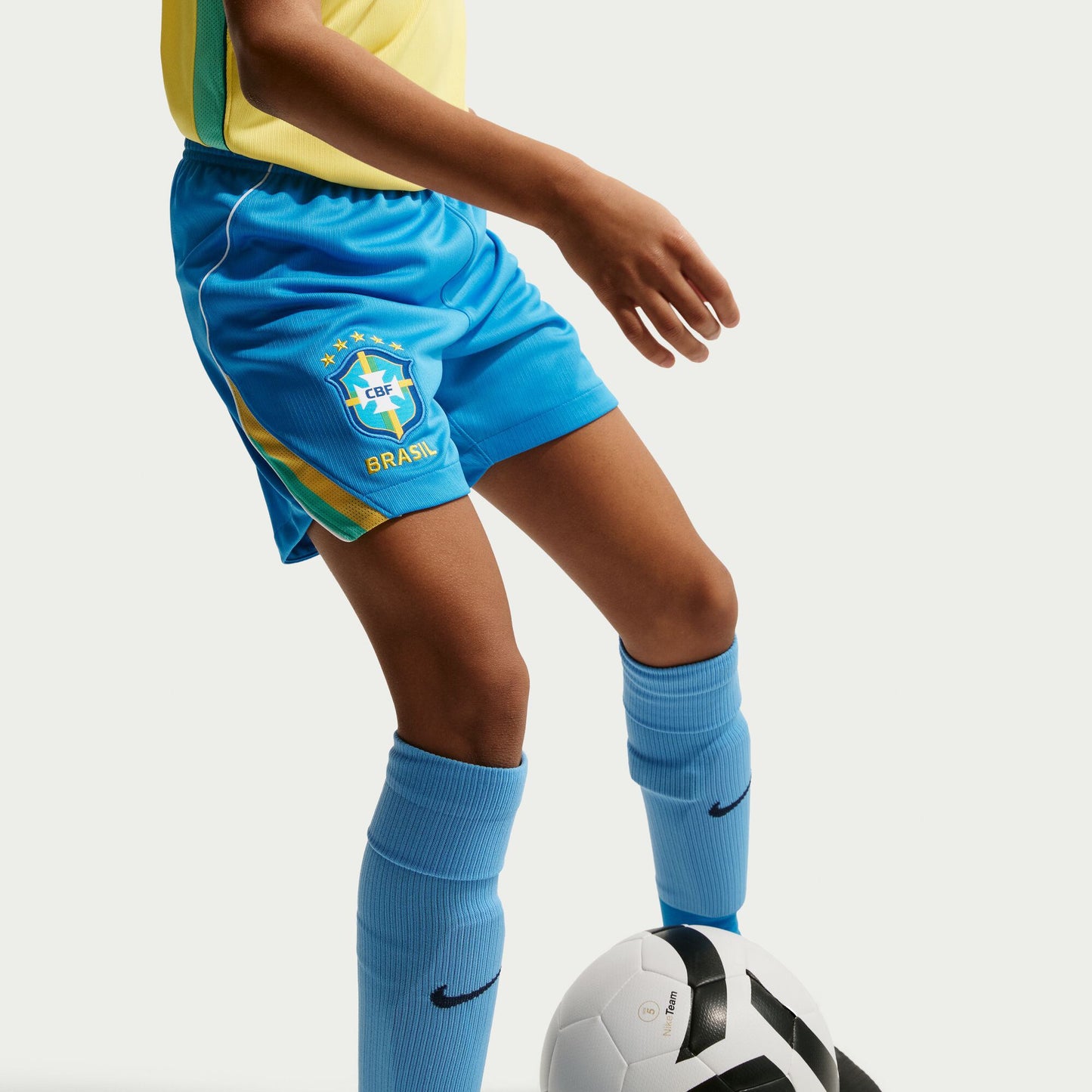 Brazil National Team Youth 2026 Home Stadium Replica Shorts - Blue